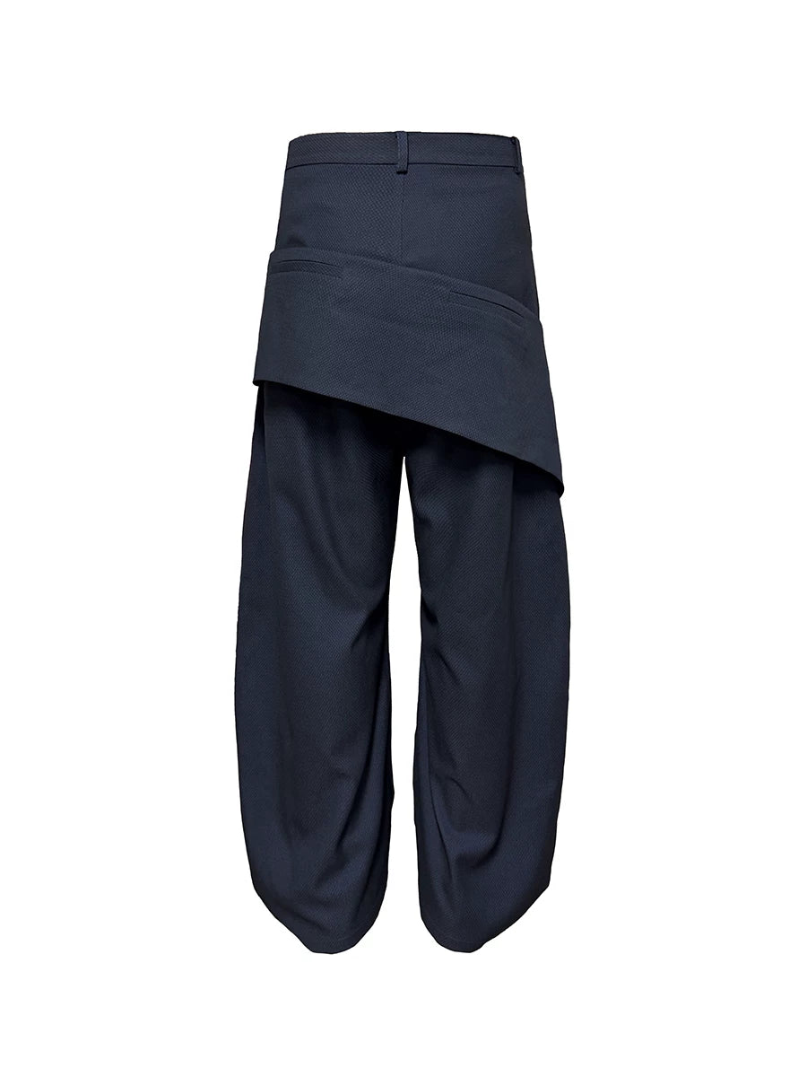 Double Waist Honeycomb Cargo Pants