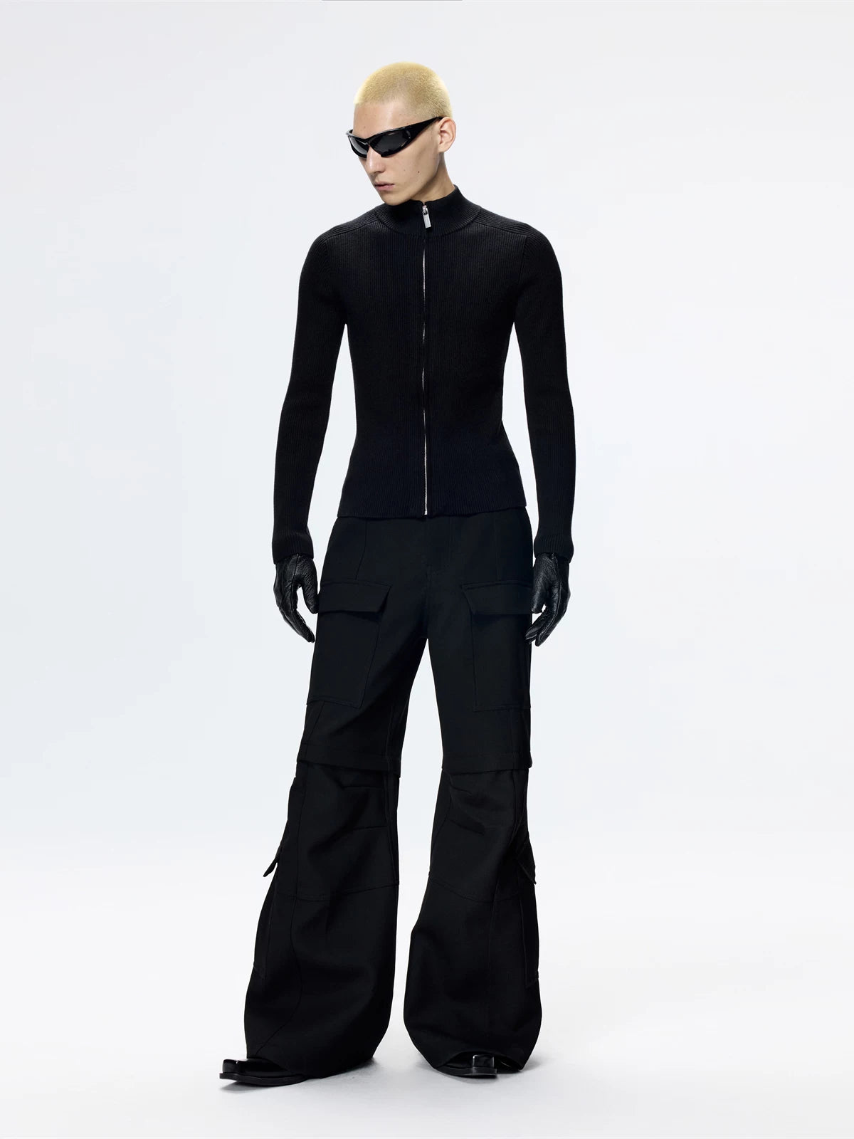 Wide-Leg Multi-Pocket Cargo Pants