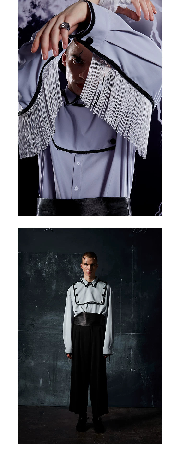 Loose Back Fringe Shirt