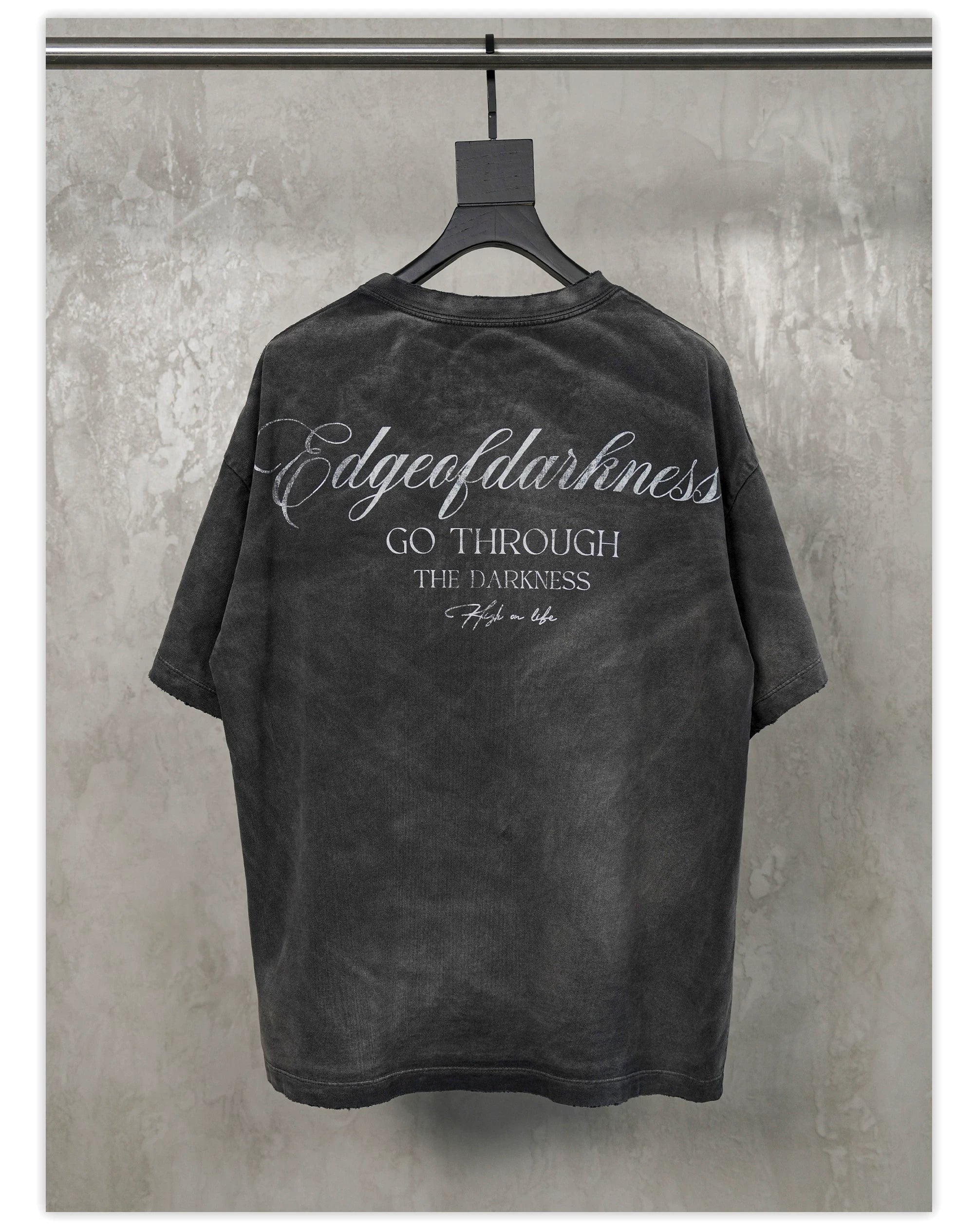 Demon Goat Distressed Printed Loose Tee