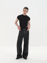 Lightweight Ribbed Short Sleeves