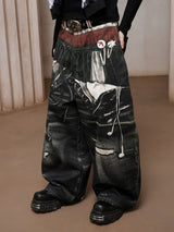3D Printed Curved Baggy Jeans
