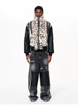 Men's Winter Fur Patchwork Padded Coat