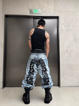 Genuine Vintage Washed Blue Carpenter Jeans
