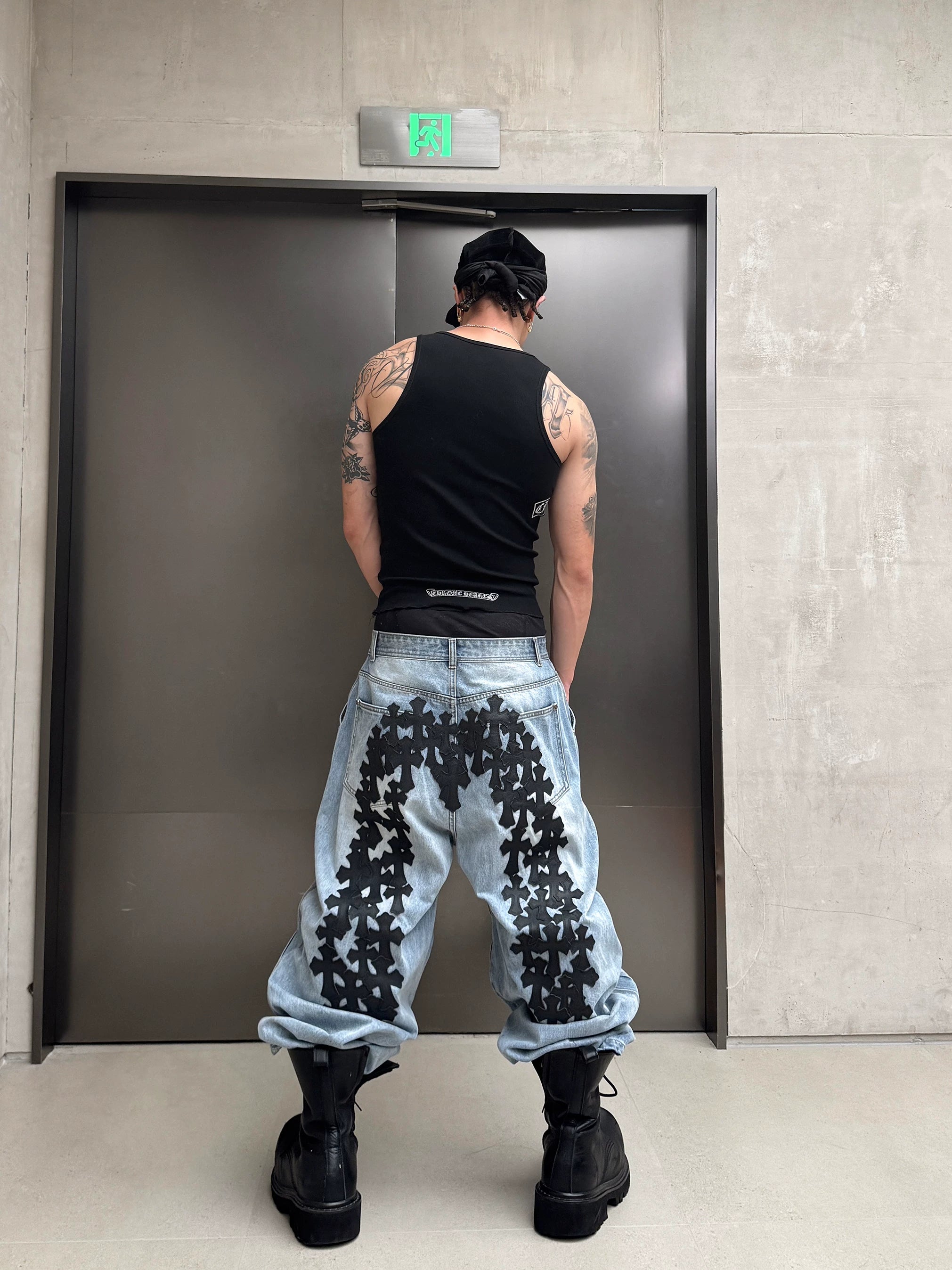 Genuine Vintage Washed Blue Carpenter Jeans