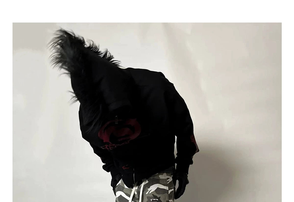 Washed Distressed Camo Cargo Pants