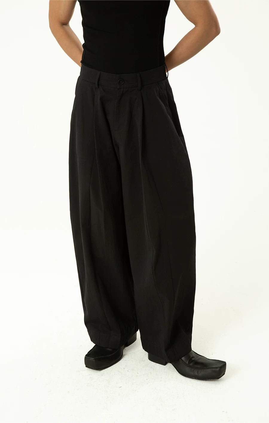 Casual Men's High-waisted Wide Leg Pants