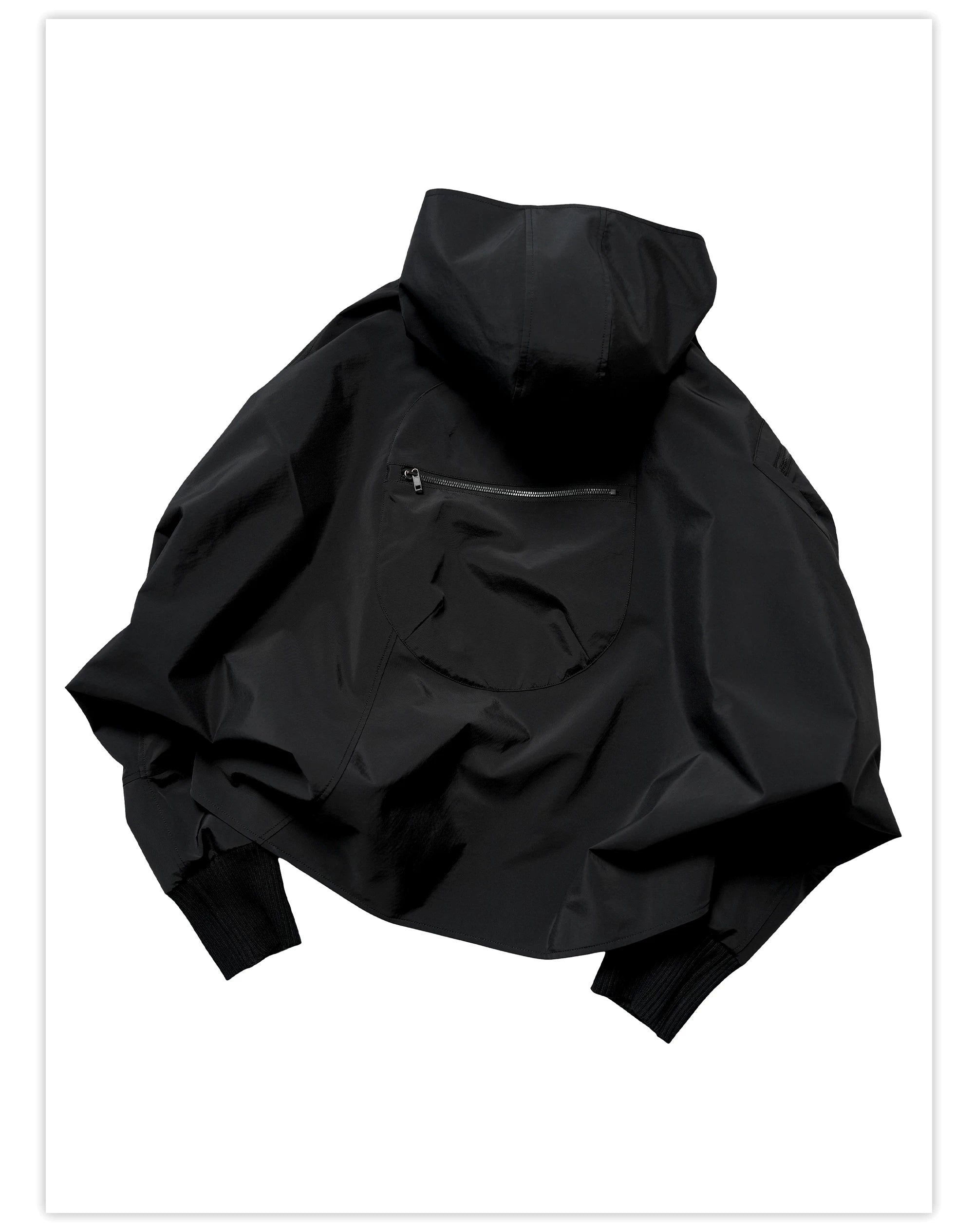 Batwing Sleeve Hard Shell Jacket