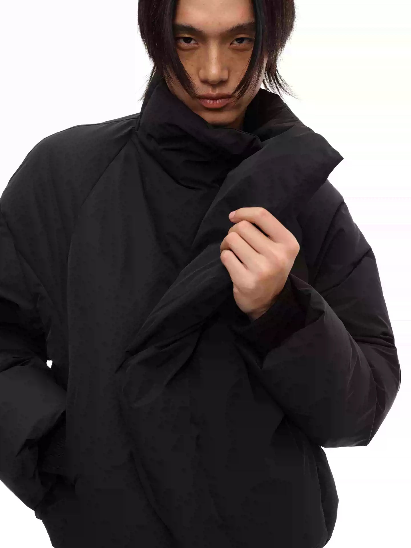 Magnetic Zipper Turtleneck Down Jacket