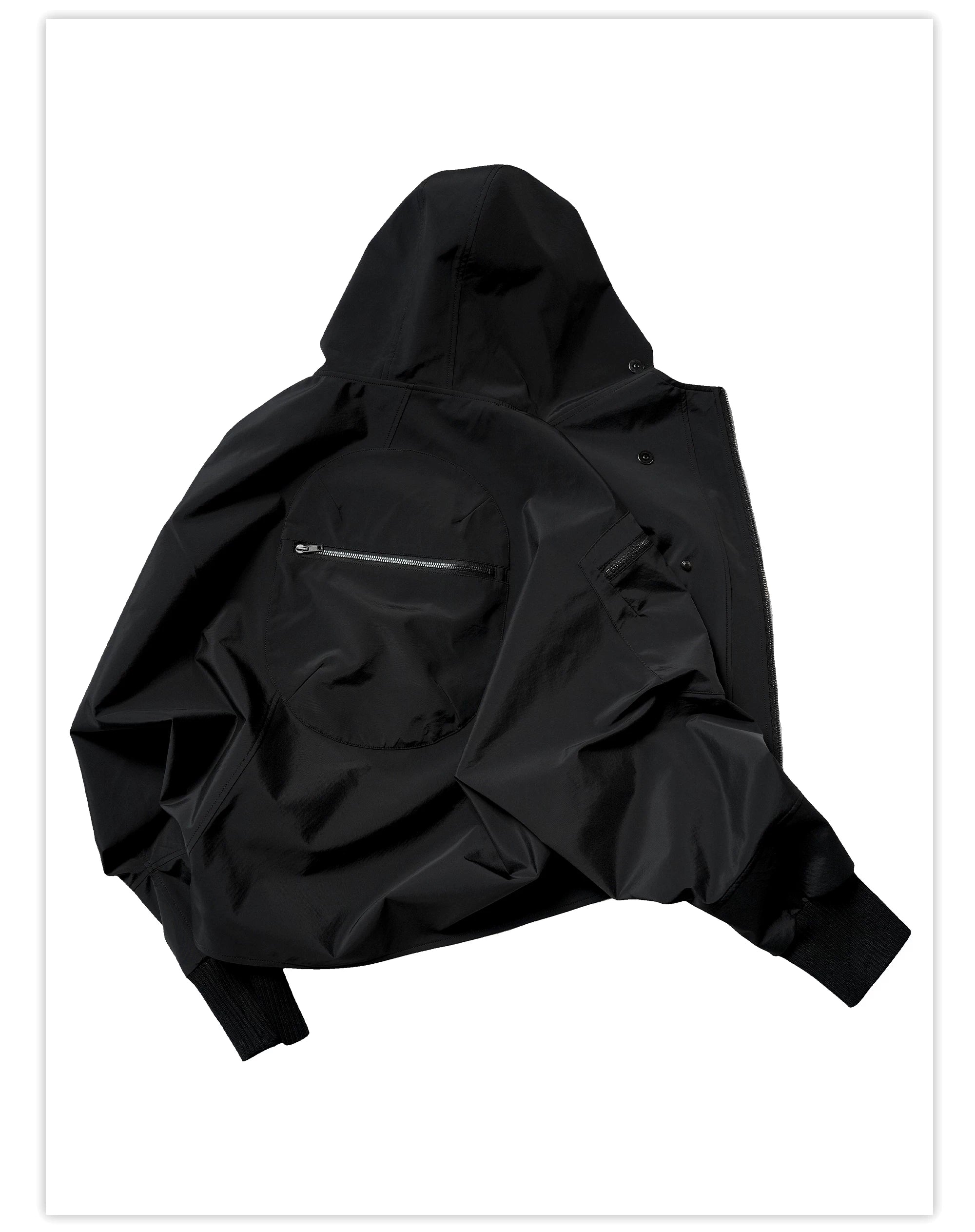 Batwing Sleeve Hard Shell Jacket