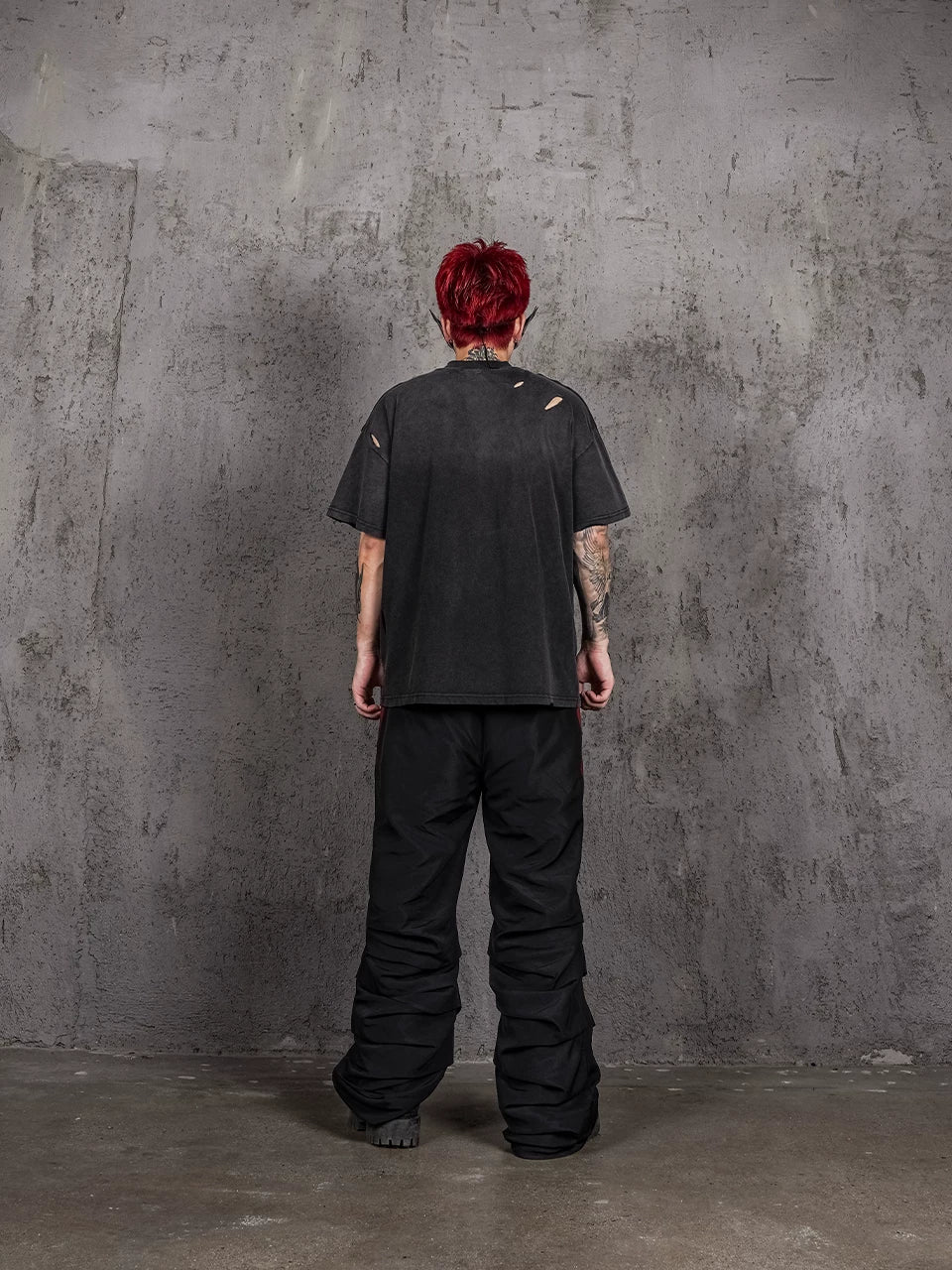 Battle-Worn Distressed KIA Black Tee