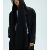 Thick Multi-Wear Hooded Scarf Blazer Coat