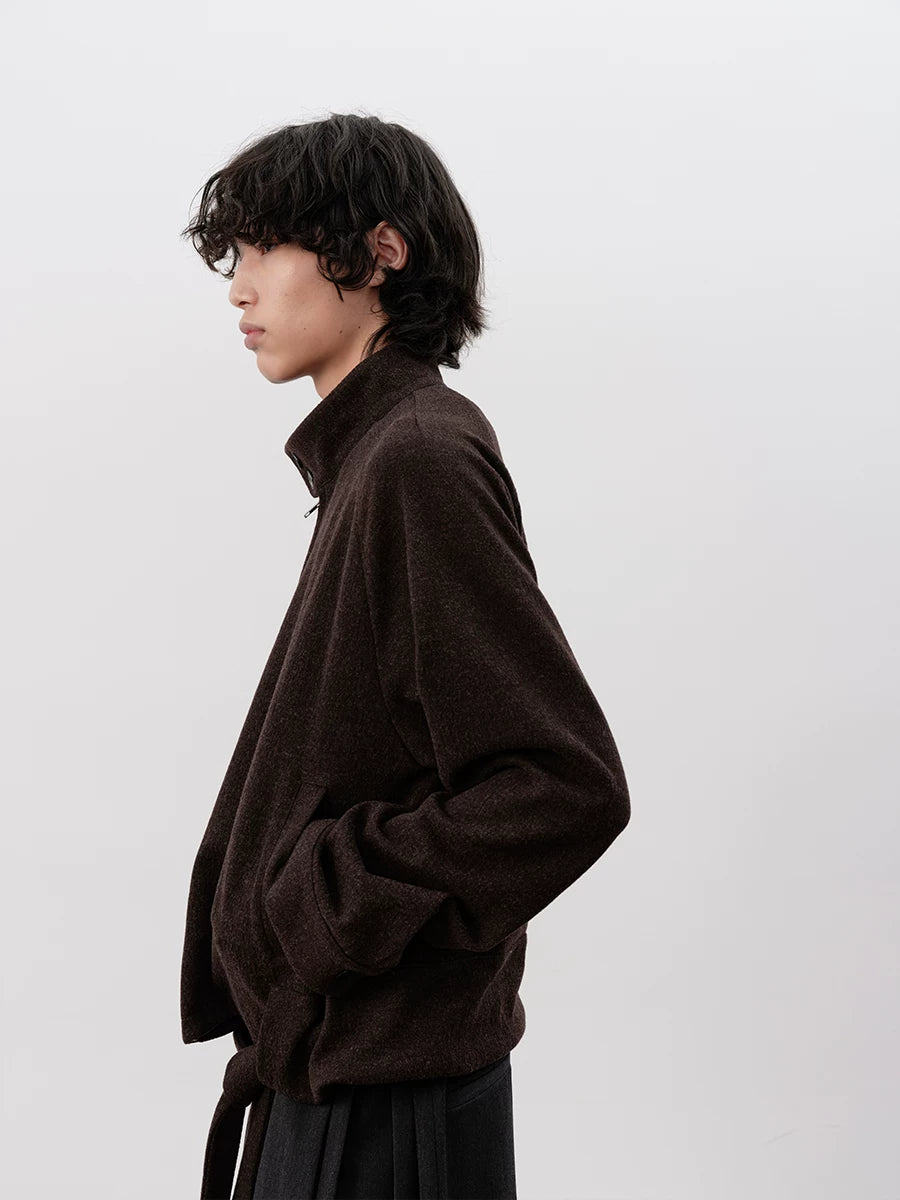 Laced Raglan Harrington Jacket