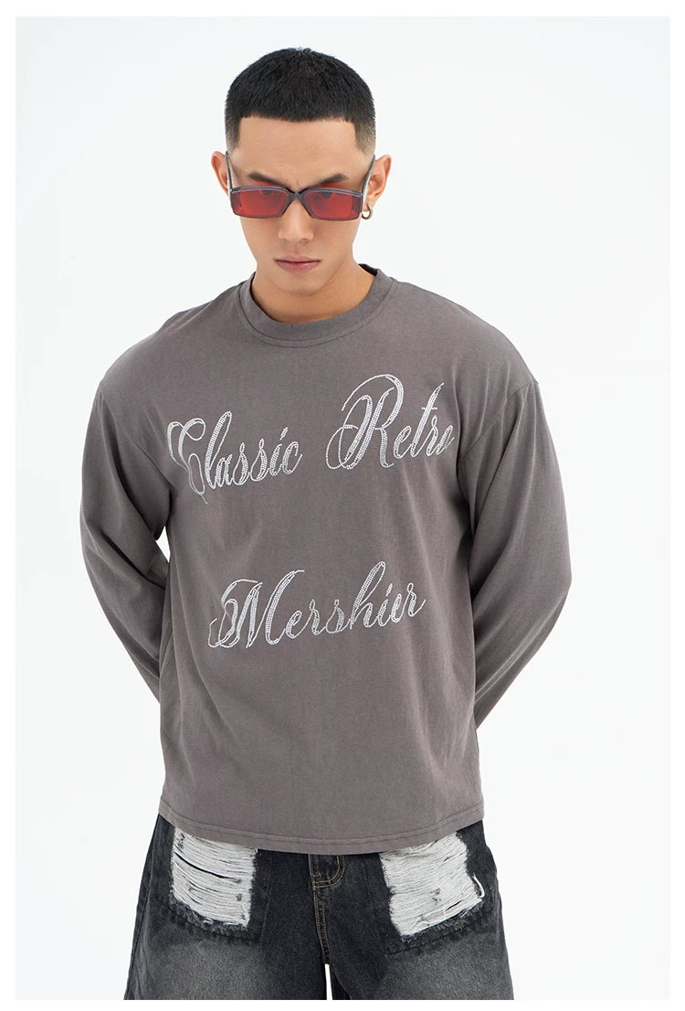 Men's Glitter Long Sleeve Sun Tee