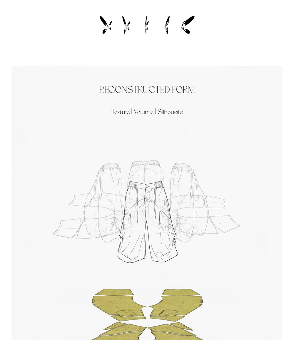Balloon Pleated Acetate Tencel Cropped Pants