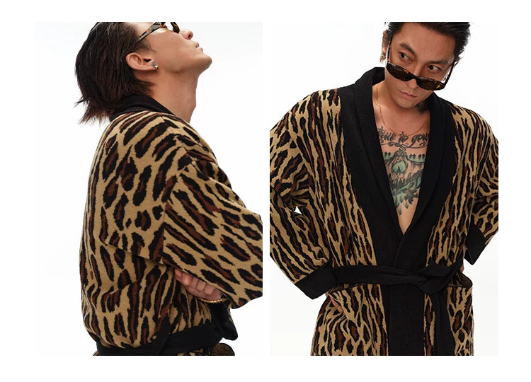 Leopard Print Home Robe
