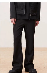 Men's Flare Slim Casual Suit Pants