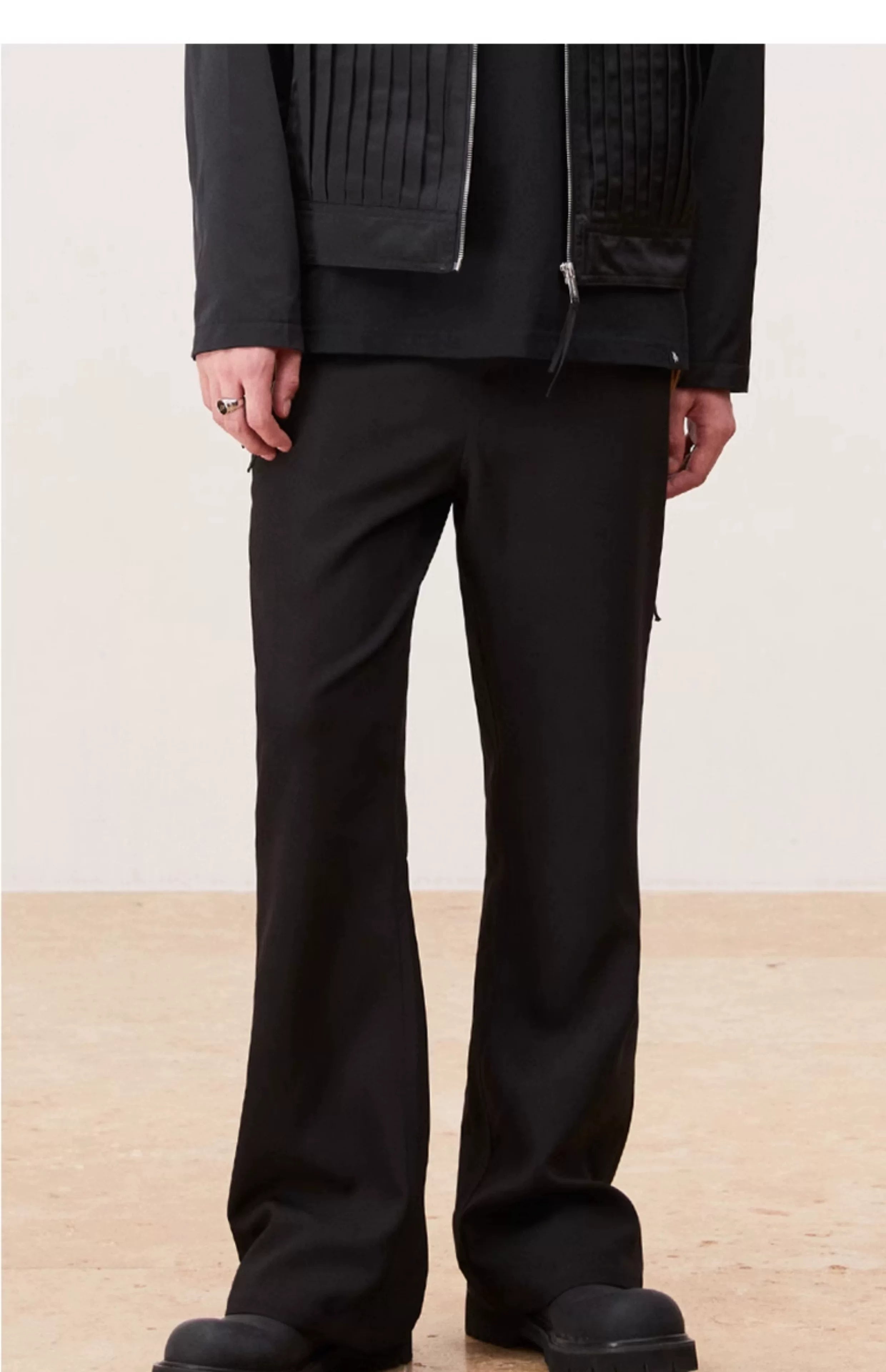Men's Flare Slim Casual Suit Pants
