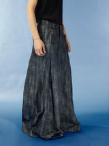 Y2K Washed Loose Flared Denim Overalls