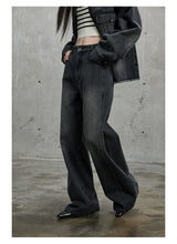 Vintage Washed Flared Denim Pants