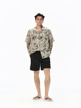 Muted Rose Silk Hawaiian Shirt