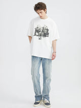 Combed Lycra Split Ankle Zip Jeans