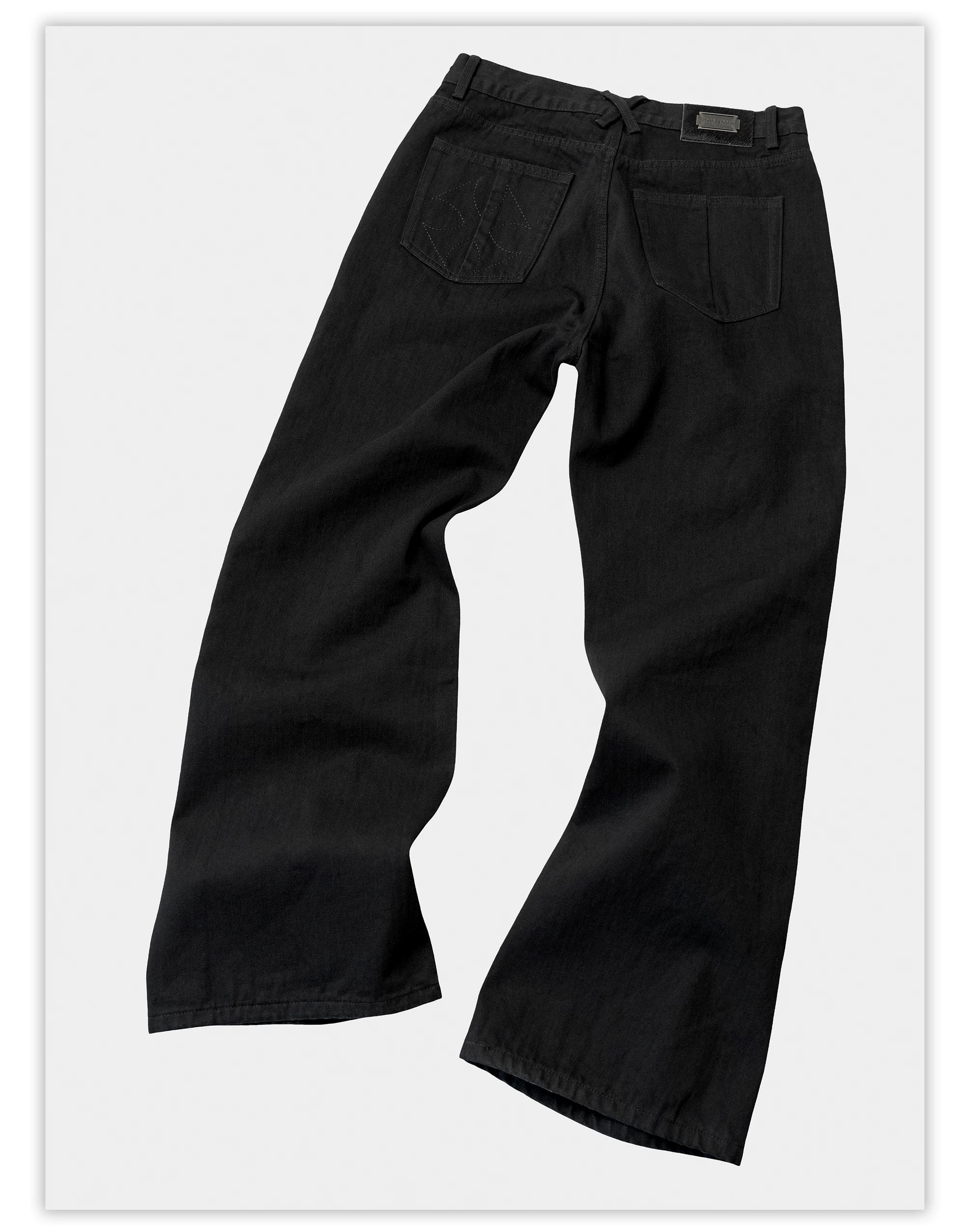 Baggy 15 Oz Rigid Black Jeans
