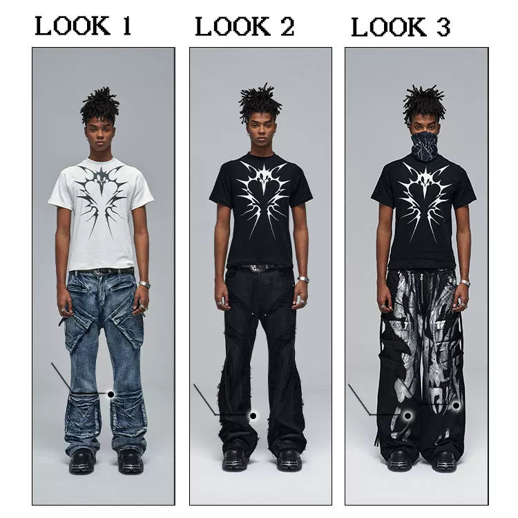 American Hip-Hop Printed Slim Tee