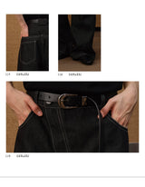 Slant Fly Flared Raw Denim Pants