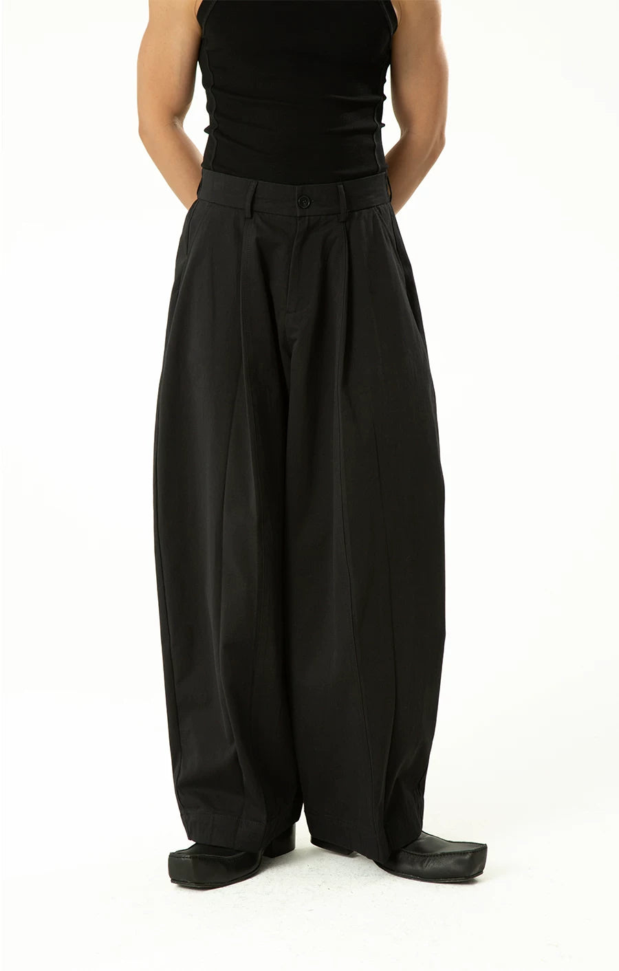 Casual Men's High-waisted Wide Leg Pants