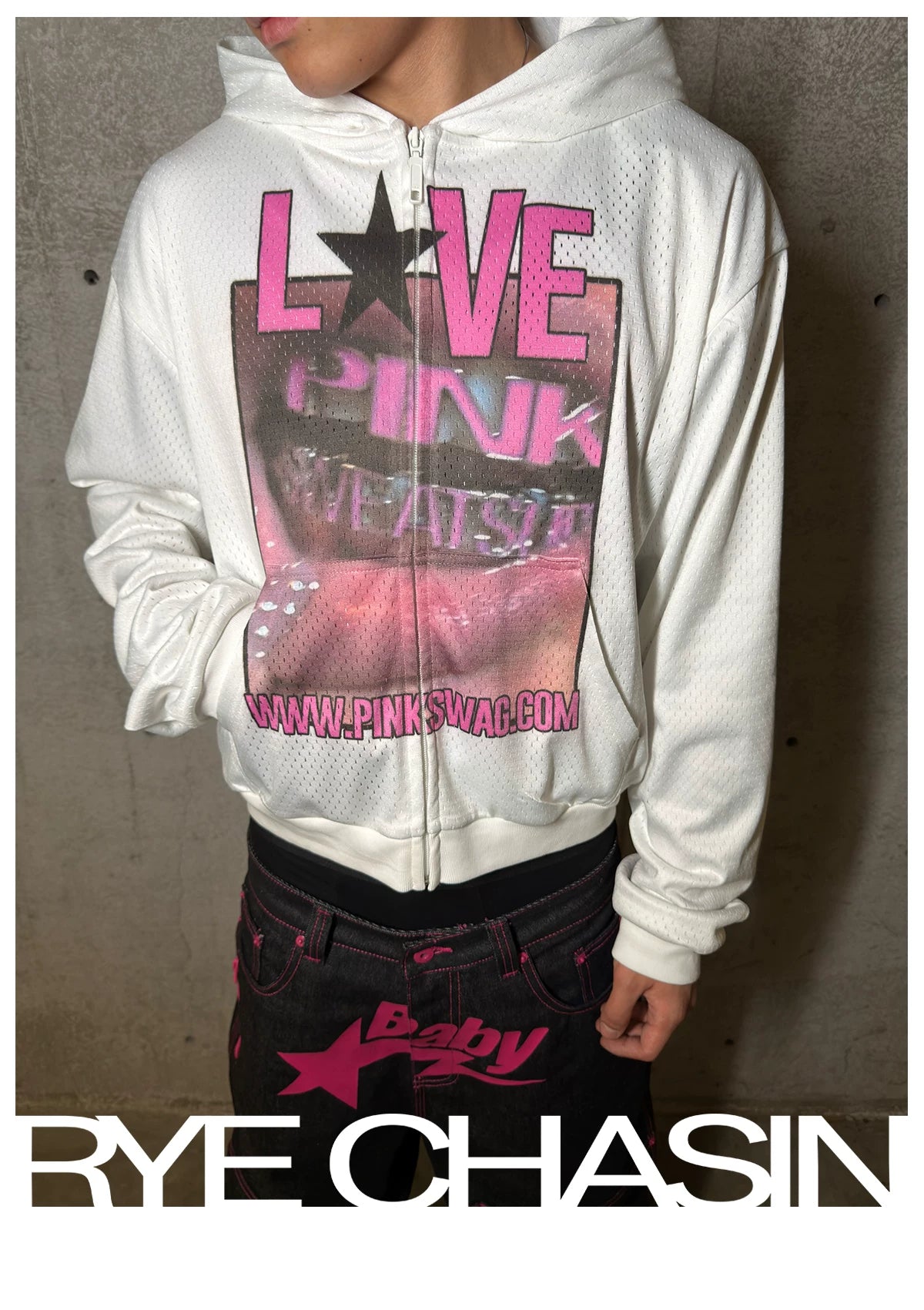 Fitted Crop Mesh Jersey Sweatshirt