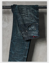 Distressed Washed Blue Straight Leg Jeans
