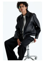 Short Zip Sheepskin Jacket