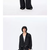 Wool Blend Quilted Short Jacket