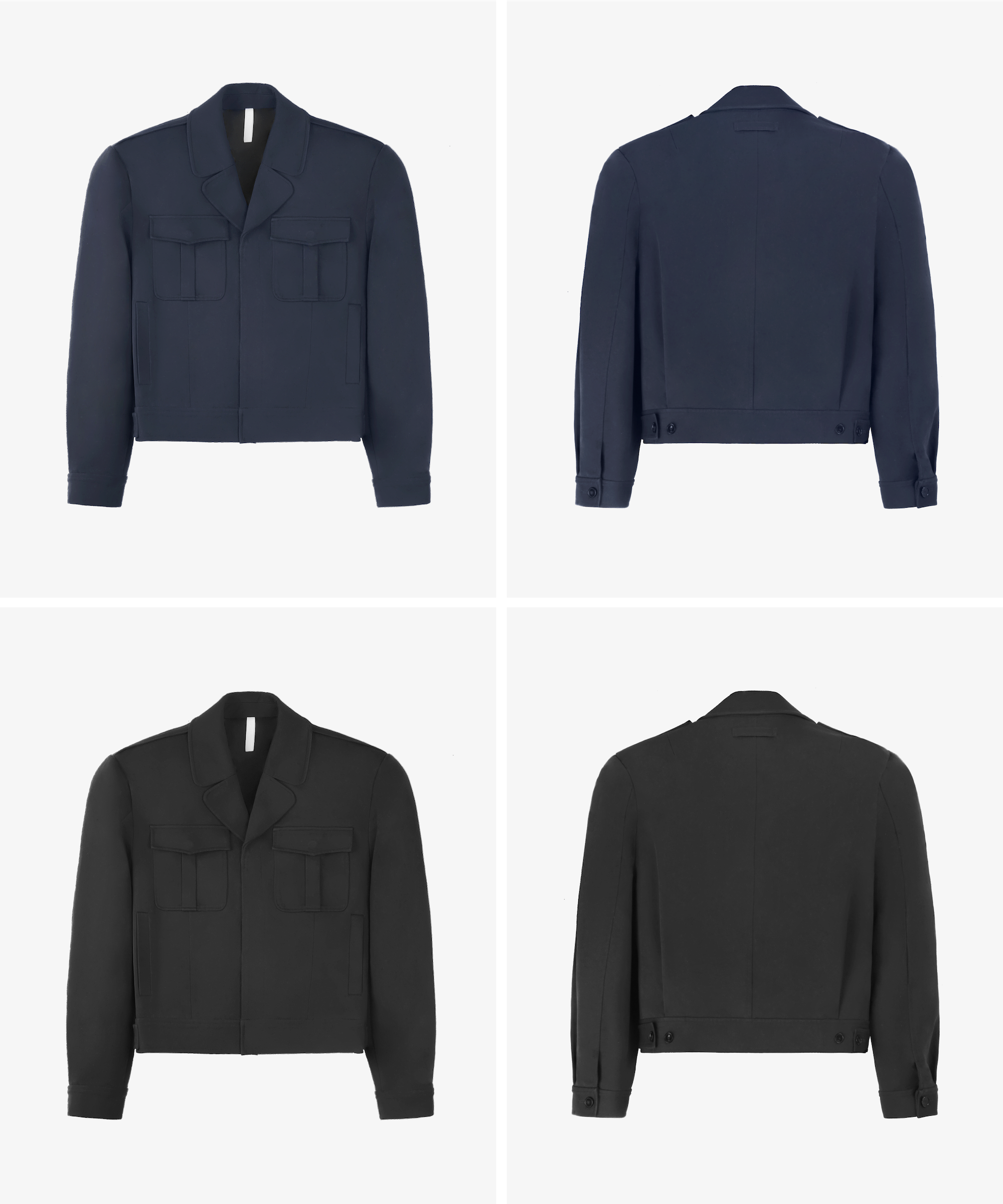 Black and Blue Power Jackets