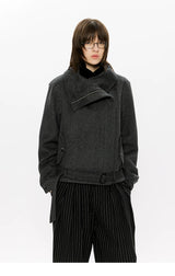 50% Merino Wool Set-Shoulder Zip Jacket