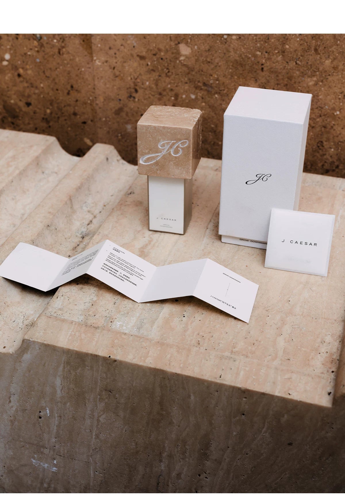 Woody Perfume with Italian Travertine Cap