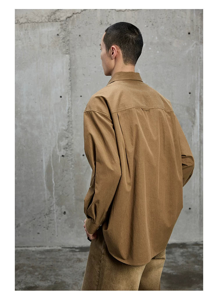 Triangle Pocket Shirt with Hidden Placket