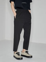 Drapey Stretchy Elastic Waist Cropped Pants