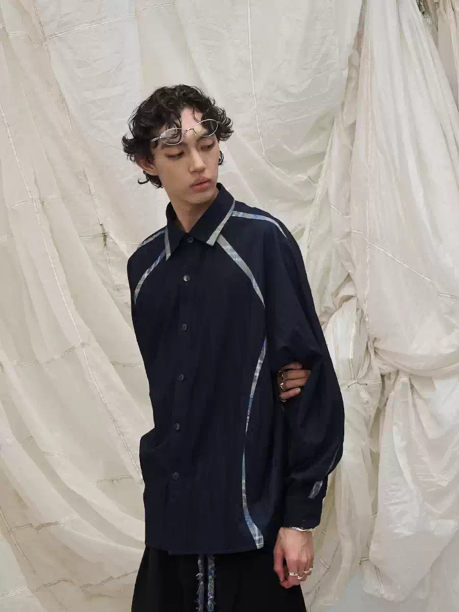 Washed Denim Split Shirt