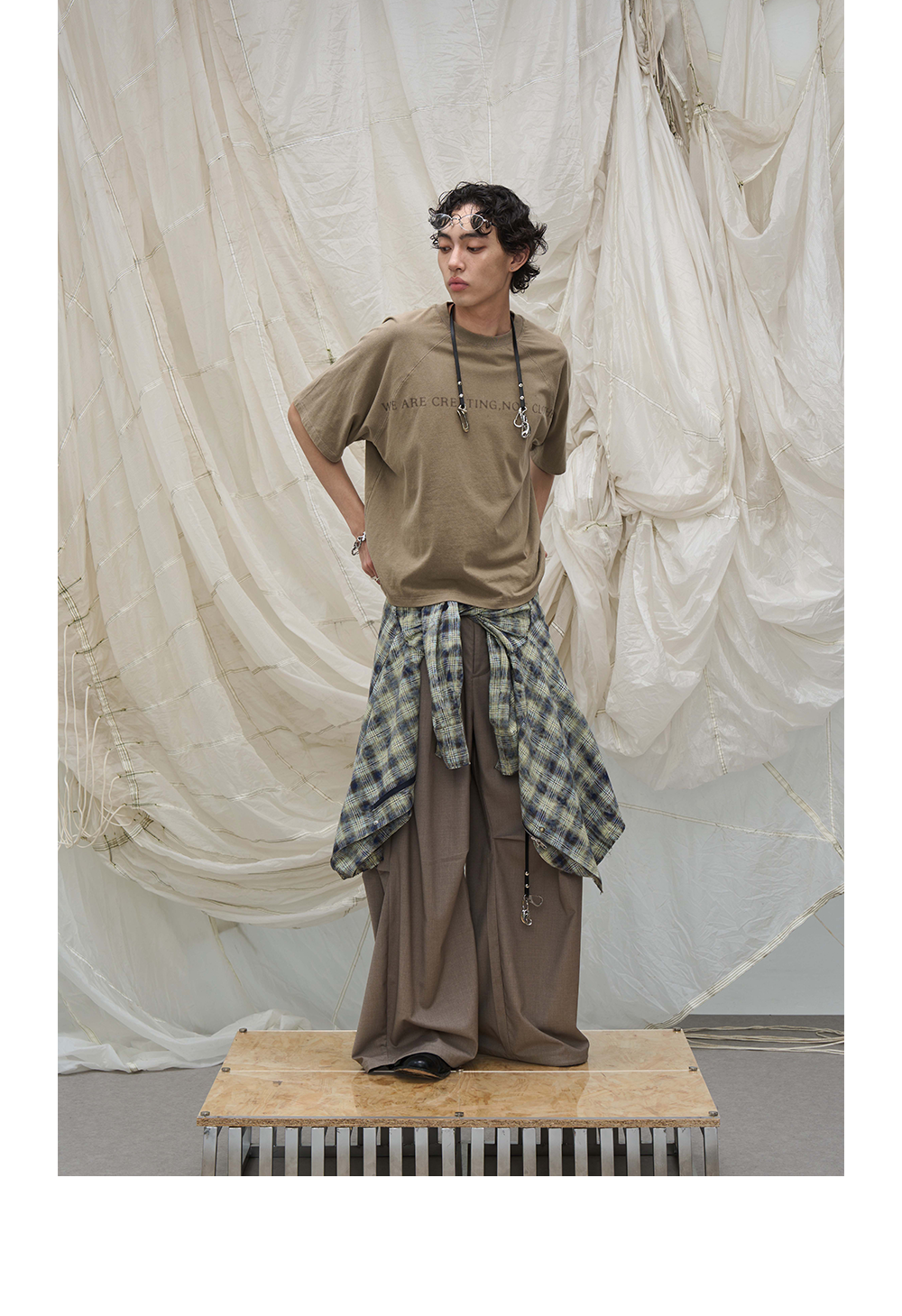 Double Hook Leather Rope Pants Chain