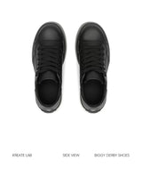 Leather Platform Casual Sneakers