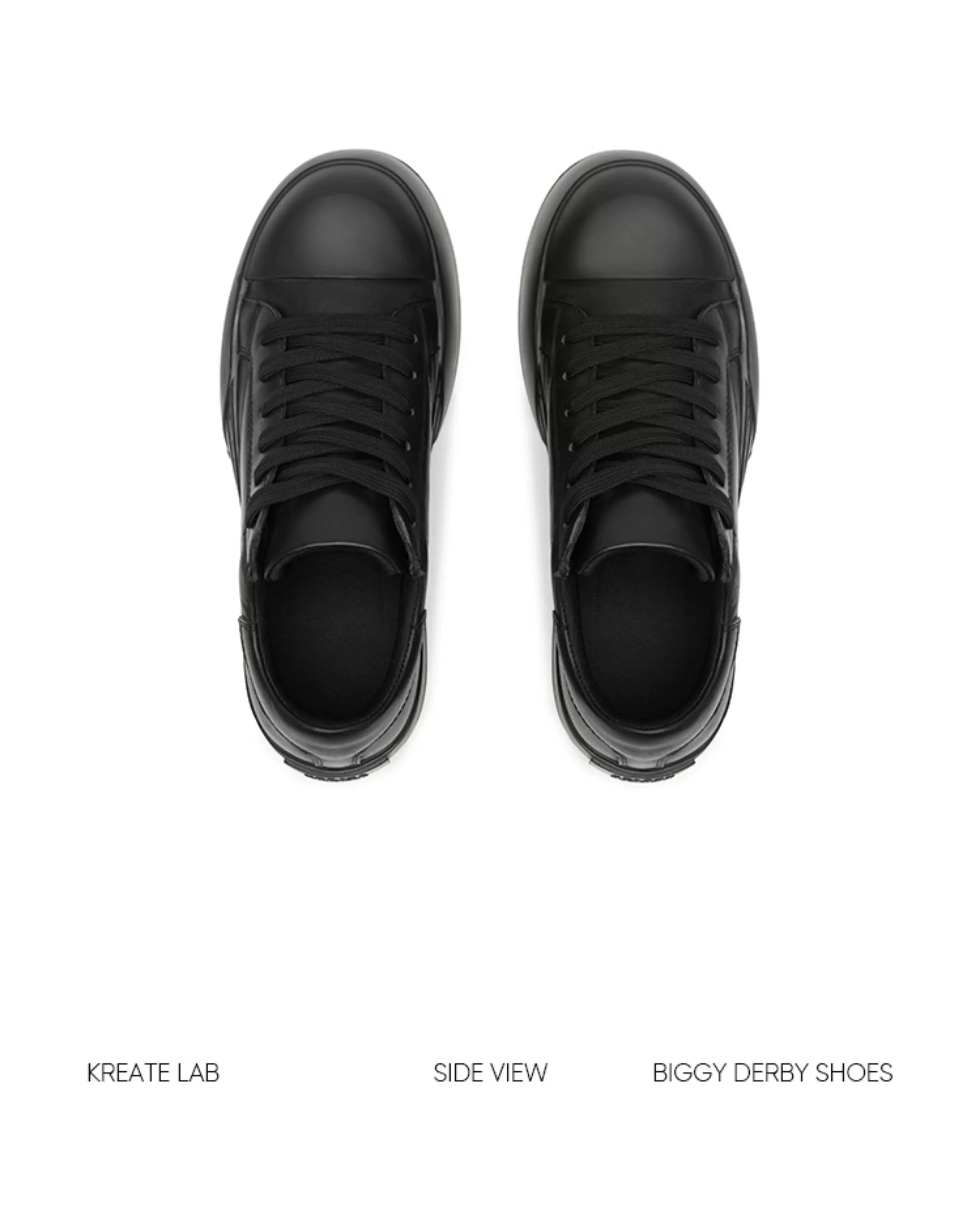 Leather Platform Casual Sneakers