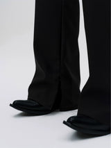 Men's Stretchy Tailored Flared Casual Pants