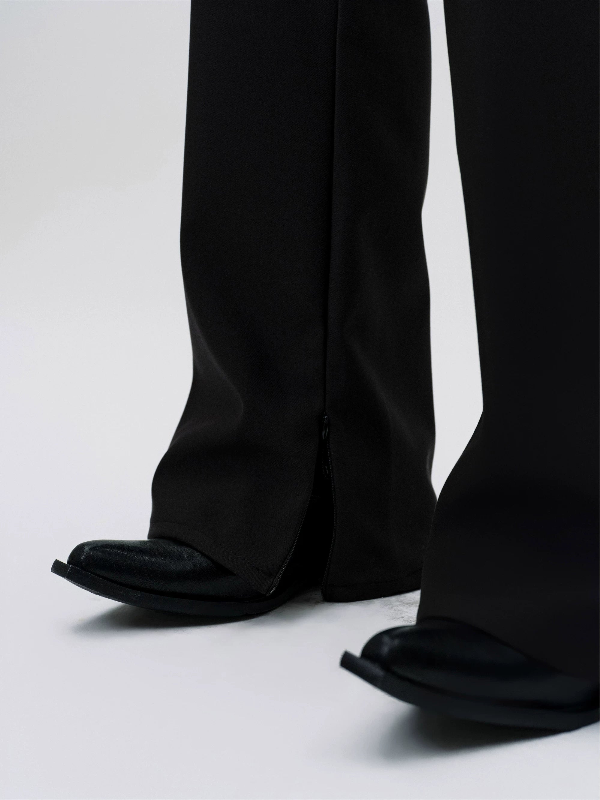 Men's Stretchy Tailored Flared Casual Pants