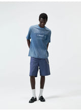 270G Printed Vintage Waffle Cotton Tee