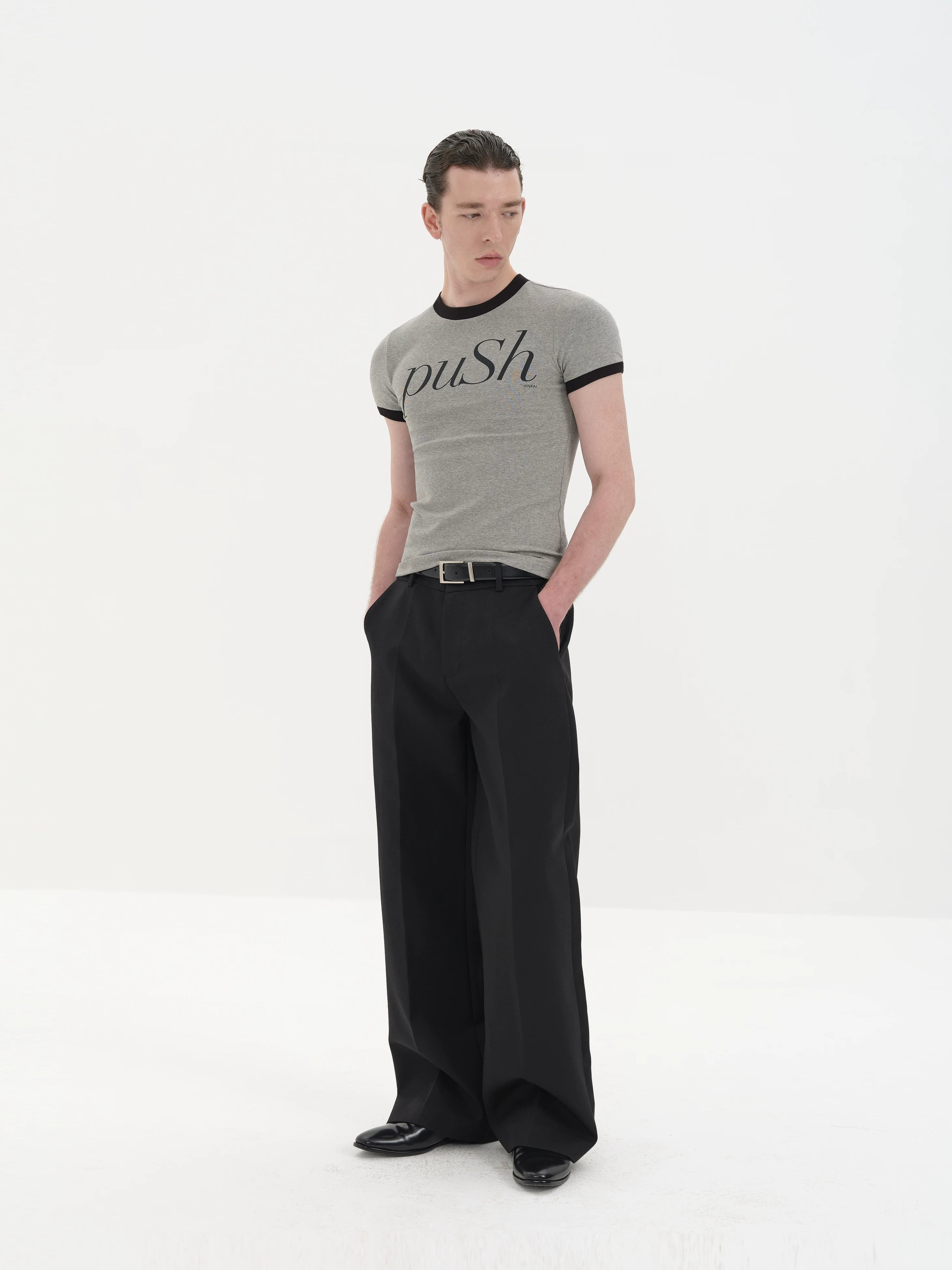 Printed Color Block Push Ringer Tees