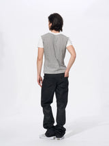 Men's Skull Print Plaid Tees