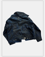Distressed Ice Blue Ombre Denim Jacket