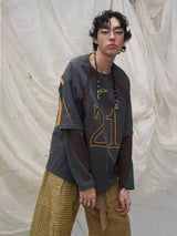 Deconstructed Patchwork Two-in-One T-Shirt